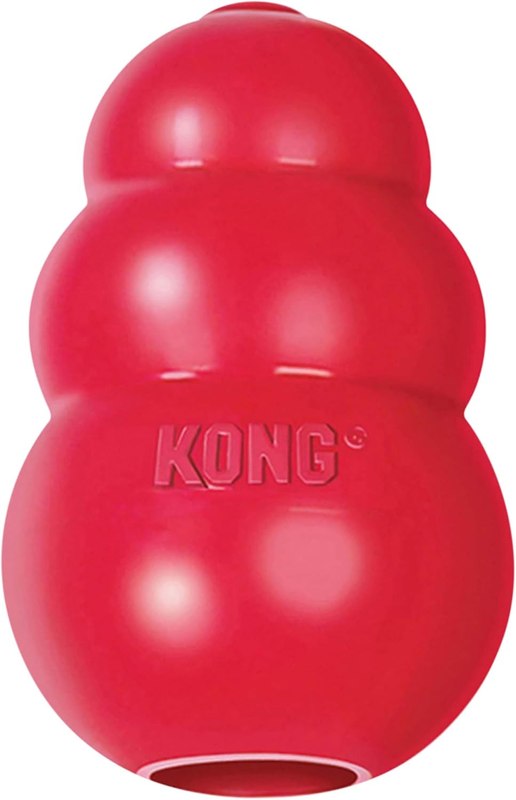 KONG Classic Stuffable Dog Toy, Natural Rubber Chew, for Medium Dogs | Treat-Filling Fetch