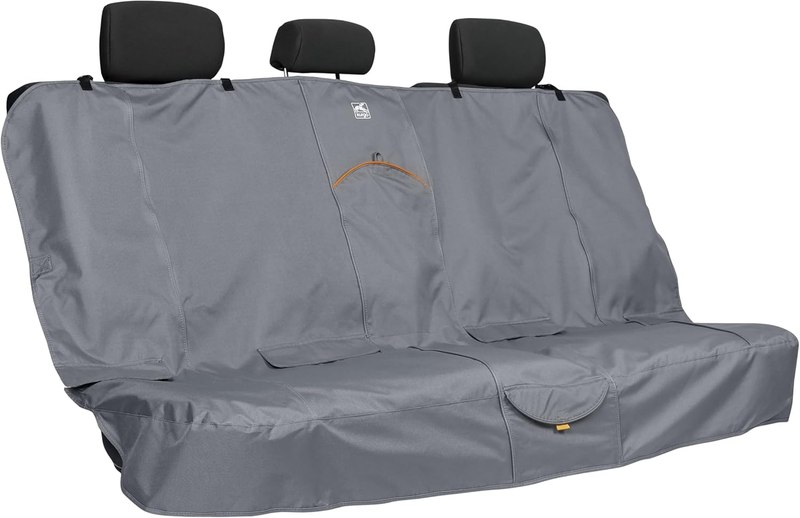 Kurgo Wander Bench Seat Cover, Dog Car Seat Protector, Waterproof & Stain-Resistant, Secure Fit, Charcoal Grey | Protects Bench Seats from Muddy Paws & Pet Hair, Waterproof, Stain Resistant, Secure Fit, For Cars & SUVs