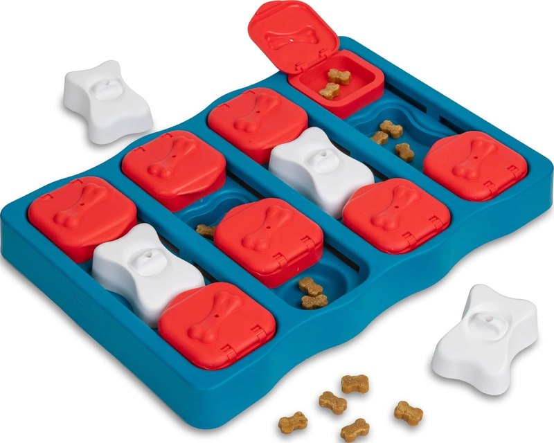 Outward Hound Nina Ottosson Dog Brick Dog Toy Treat Puzzle, 12.8"