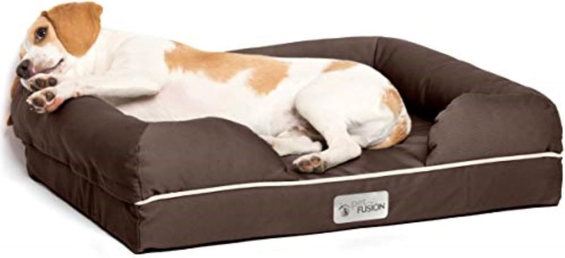 PetFusion Ultimate Dog Bed, Orthopedic Memory Foam, Waterproof Cover Liner | Joint pressure relief, YKK zippers, breathable cotton exterior, multiple sizes and color options, pet safe