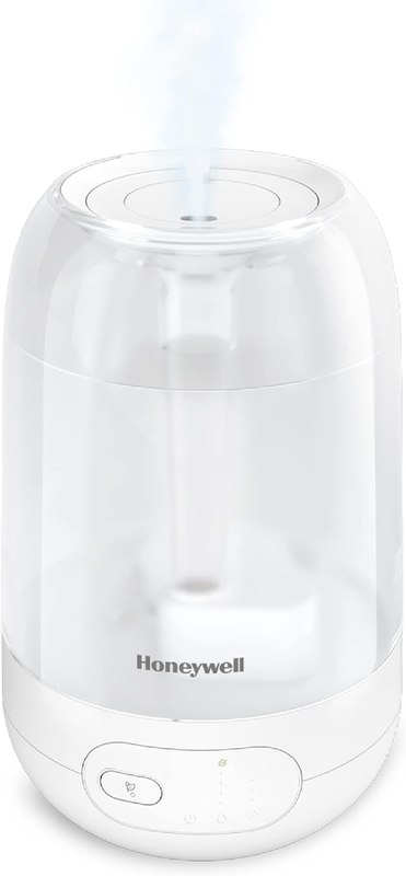 Honeywell Ultra Comfort Cool Mist Humidifier, Ultra Quiet, White, HUL565W | Humidifier With Humidistat, 1.5 Gal Tank, No Filter, Digital Controls, Cleaning Brush Included, Use With Essential Oils