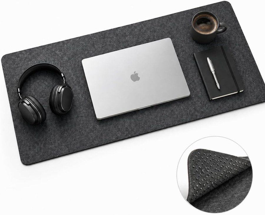 Reversible Felt Desk Mat (36 × 12 in)