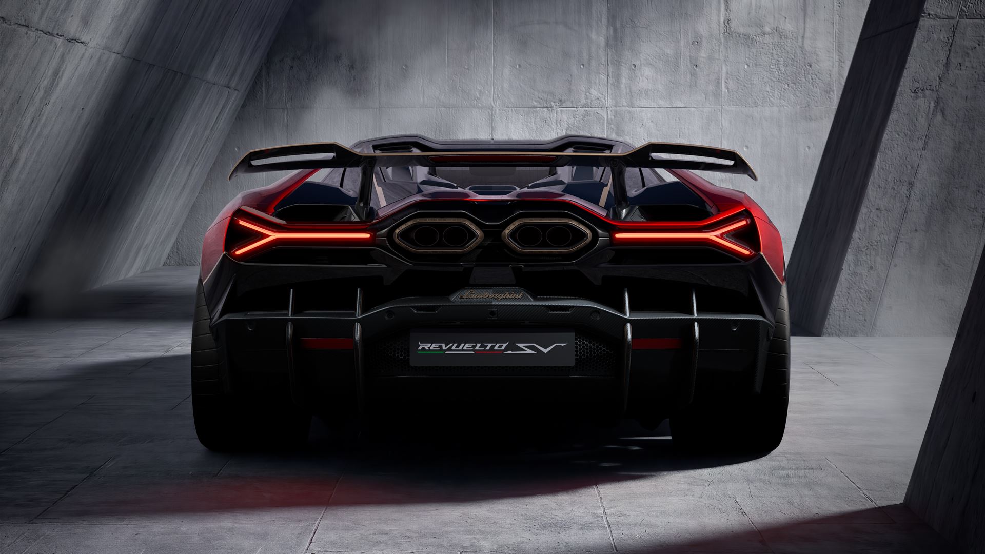 Lamborghini Revuelto SV, engine bay detail.