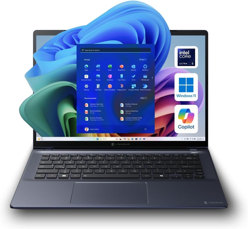 dynabook Portégé X40-M 14” Business Laptop, Intel Core Ultra 5 225U, 16GB DDR5 RAM, 512GB SSD, WUXGA 1920x1200, Windows 11 Pro, Lightweight 3.17 lb, Wi-Fi 7, Thunderbolt 4