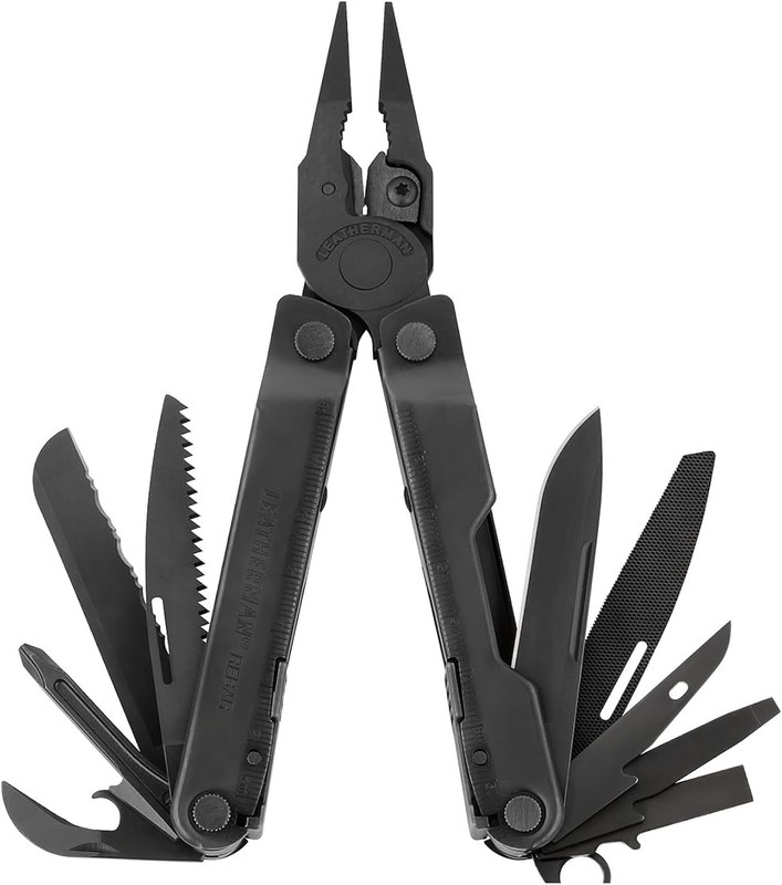 LEATHERMAN, Rebar Multitool with Premium Replaceable Wire Cutters and Saw, Black | Full-Size Pliers, Replaceable Wire Cutters, Saw & Scissors for EDC & Work, 25-Year Guarantee