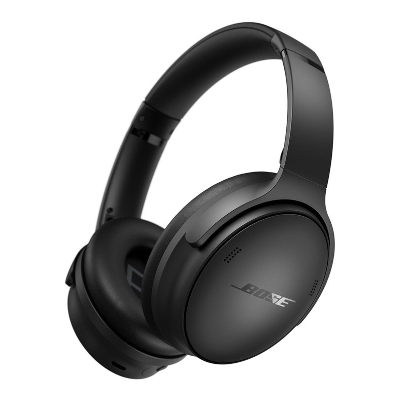 Bose QuietComfort Headphones - Wireless Bluetooth Headphones, Active Over Ear Noise Cancelling and Mic, USB-C Charging, Deep Bass, Up to 24 Hours of Playtime, Black