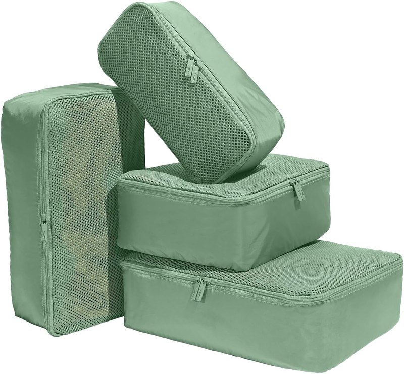 Away Insider Packing Cubes Set of 4, Lightweight Travel Luggage Organizers | 4-Piece Packing Cube Set for Suitcases, Carry-On Bags & Luggage, Lightweight Travel Organizers for Packing, Sea Green