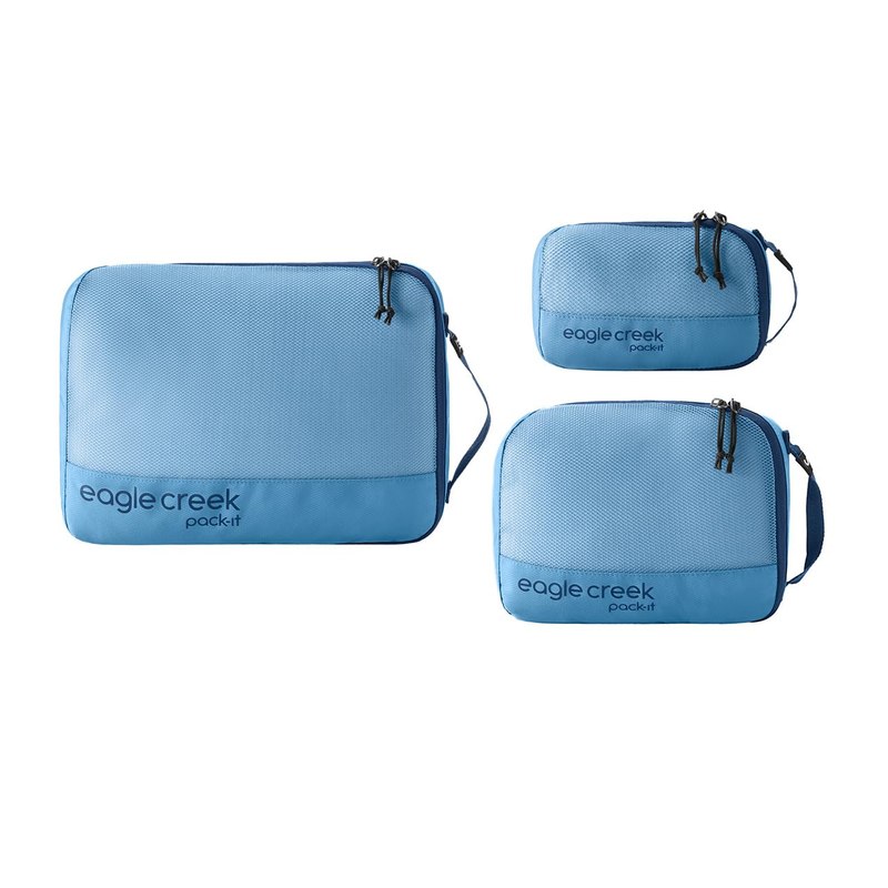 Eagle Creek Pack-It Reveal Cube Set, XS/S/M, Blue Dawn