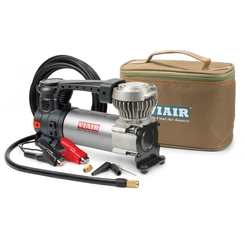VIAIR 88P - 00088 Portable Compressor Kit with Alligator Clamps, Tire Inflator, Tire Air Pump, 12V, 120 PSI, for Up to 33 Inch Tires