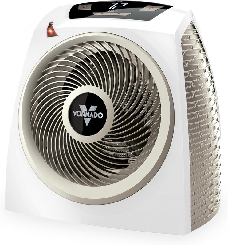 Vornado AVH10 (2025) Space Heater, Fan Only Mode, Auto Climate, White | Digital Display with Adjustable Thermostat, Advanced Safety Features, Whole Room Electric Heater for Indoors