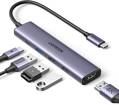 UGREEN Revodok 105 5-in-1 USB-C hub with 4K HDMI and 100W power delivery