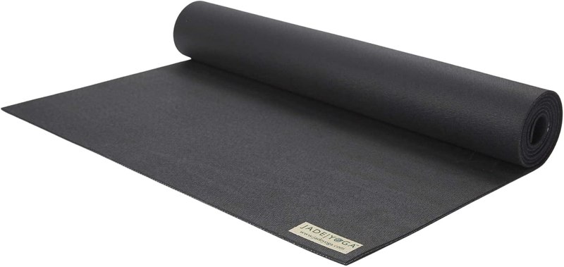 JadeYoga Harmony Yoga Mat - Durable & Thick Gym Fitness Mat, Non-Slip Natural Rubber Yoga Mat - Home Exercise & Stretching Mat, Workout Mat - Yoga, Pilates & Meditation for Women & Men