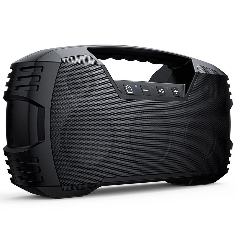 Outdoor Bluetooth Speaker, IPX7 Waterproof, 90W Peak, 32H, Black