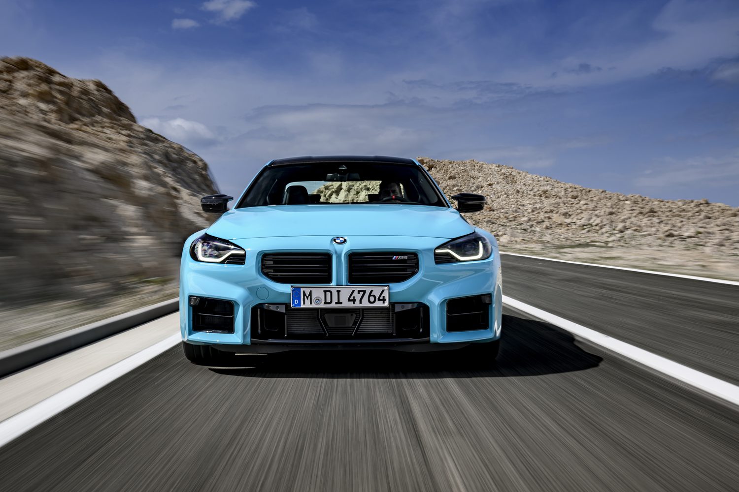 Front three-quarter view of the BMW M2 with M xDrive.