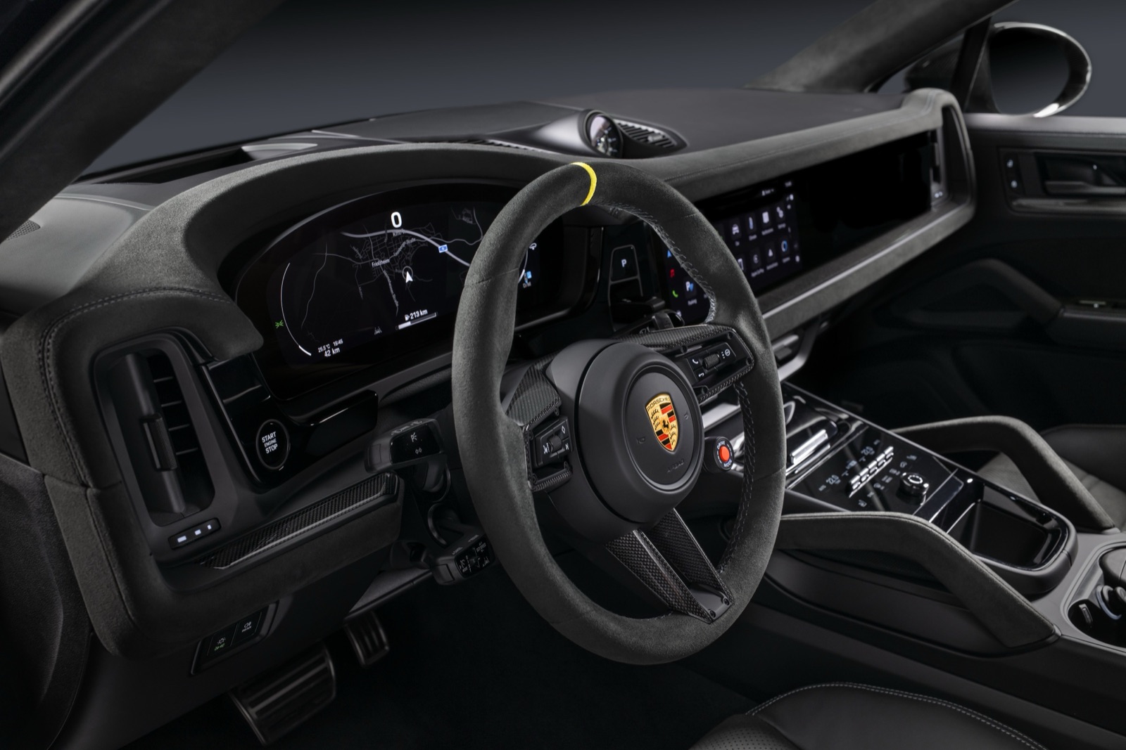Porsche Cayenne Coupe interior and cockpit