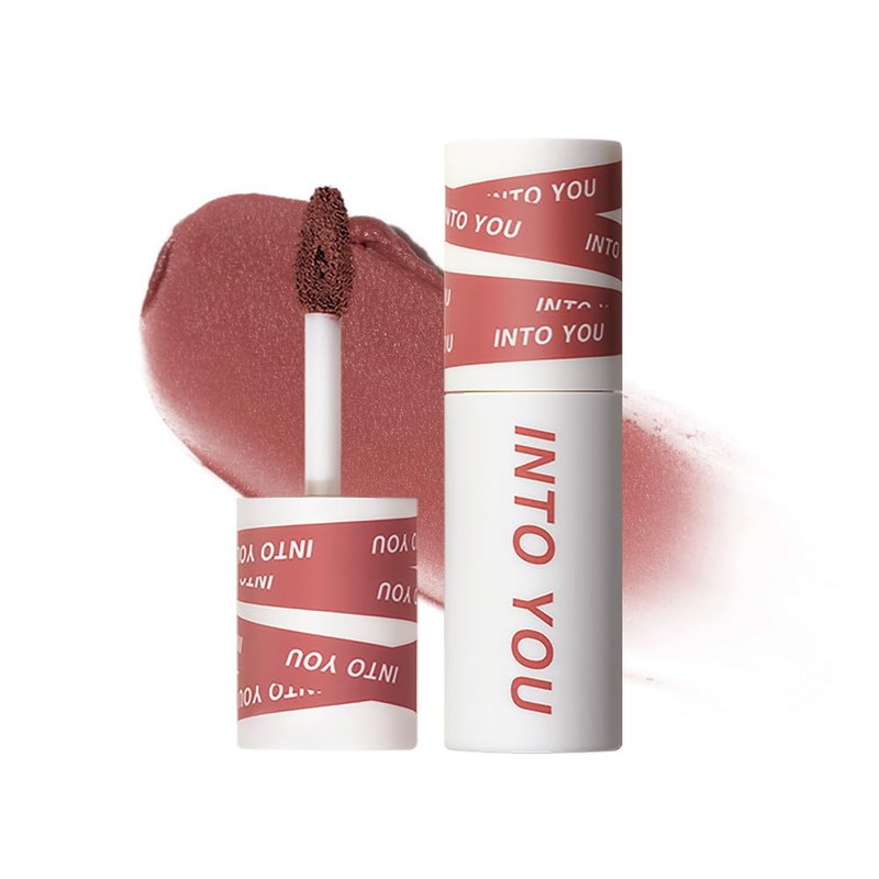 INTO YOU Matte Lipstick, Super Stay Lip Clay for Women, Waterproof, Long Lasting, High Impact Lipcolor with Lightweight Lip Mud Texture, Dual-use for Lips and Cheek, Nude Lipstick (EM10)
