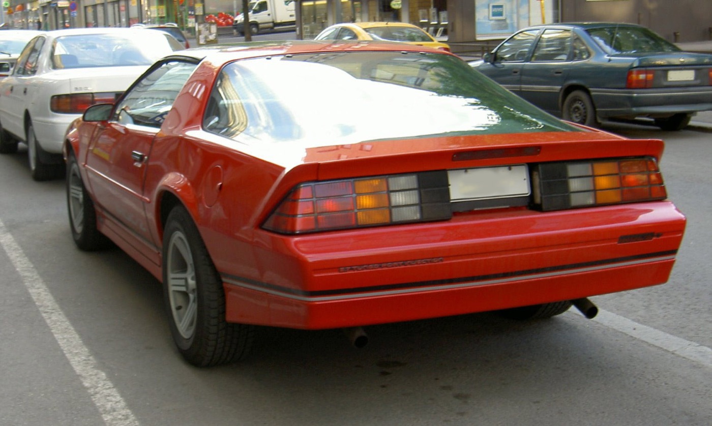 A Chevrolet Camaro IROC-Z, real photograph.