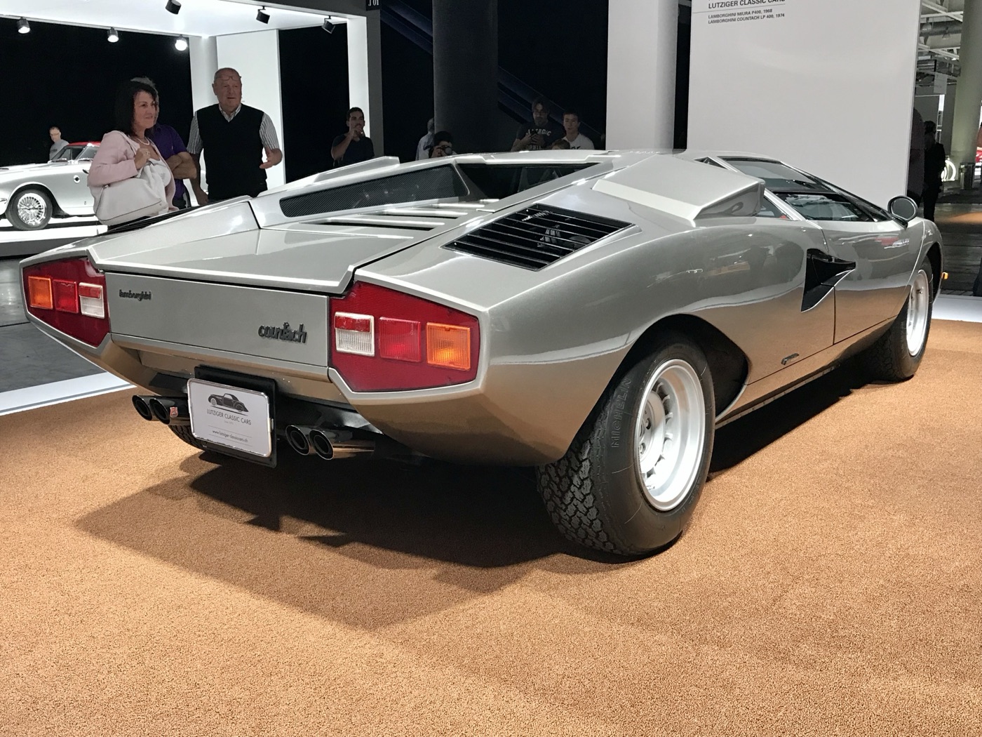 A 1974 Lamborghini Countach LP400, real photograph.