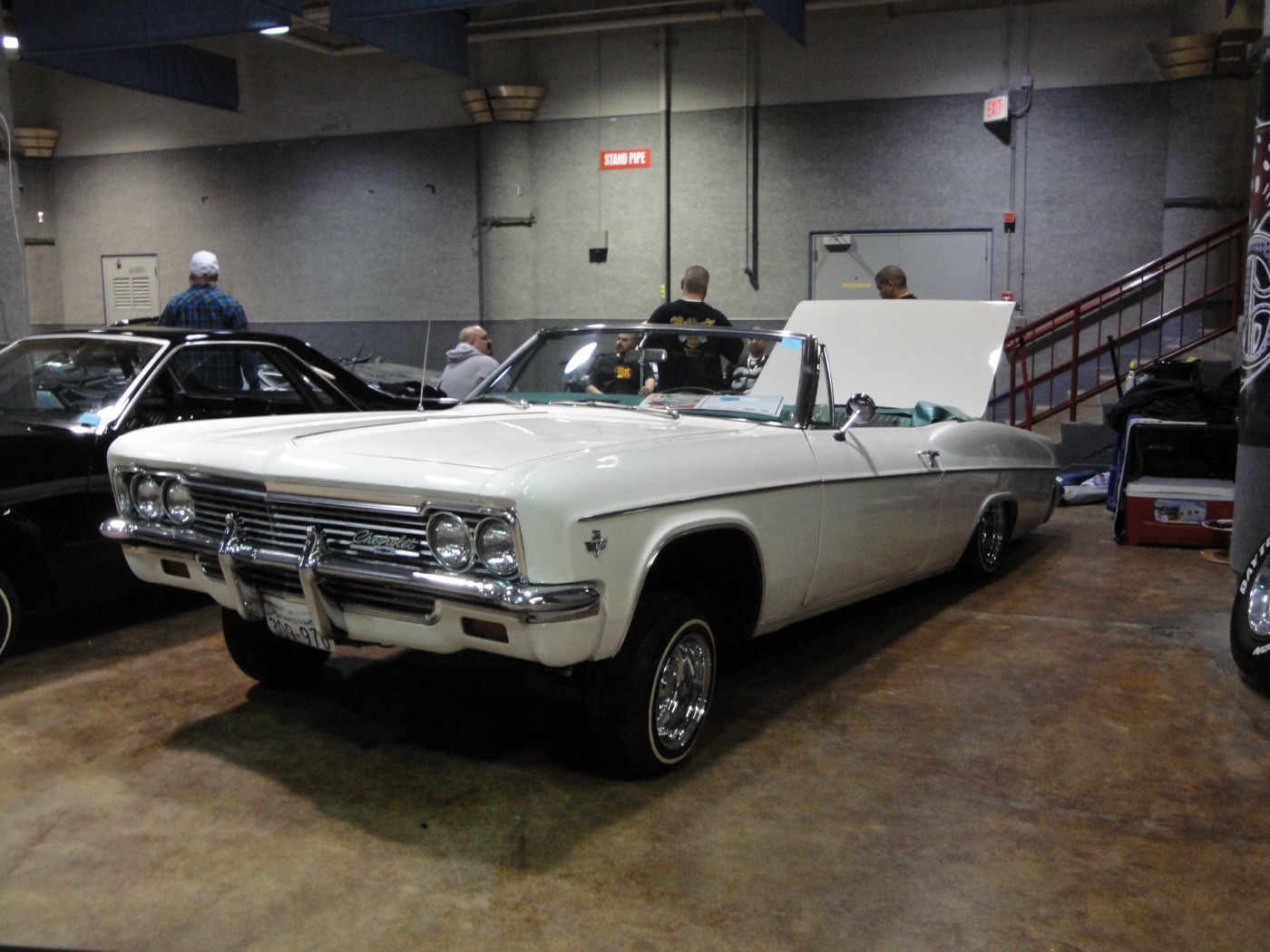 A 1966 Chevrolet Impala lowrider, real photograph.
