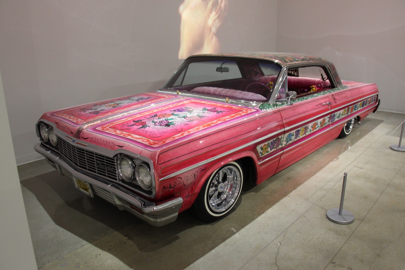 The 1964 Chevrolet Impala 'Gypsy Rose,' a famous lowrider, real photograph.