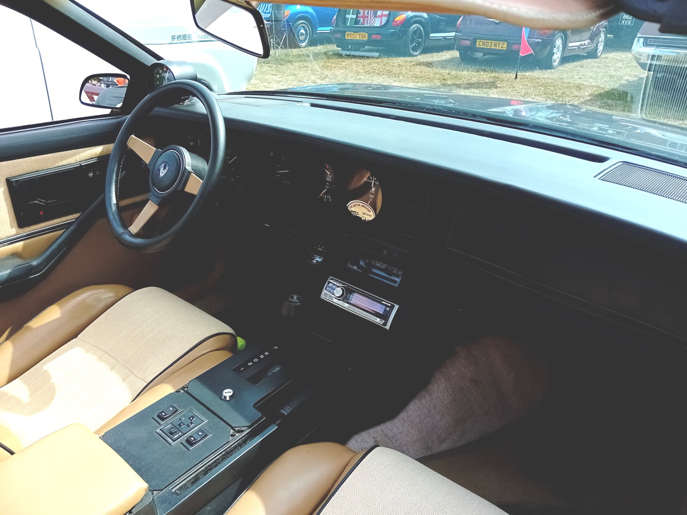 A 1982 Pontiac Firebird Trans Am, real photograph.