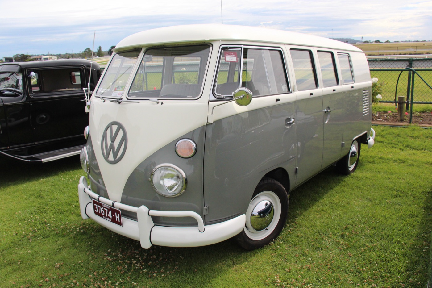 A 1965 Volkswagen Type 2 T1 Microbus, real photograph.