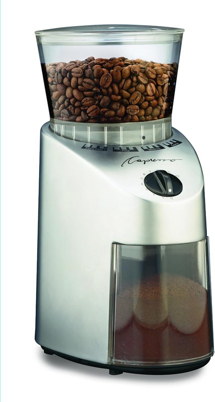 Capresso 560.04 Infinity Conical Burr Grinder, Brushed Silver