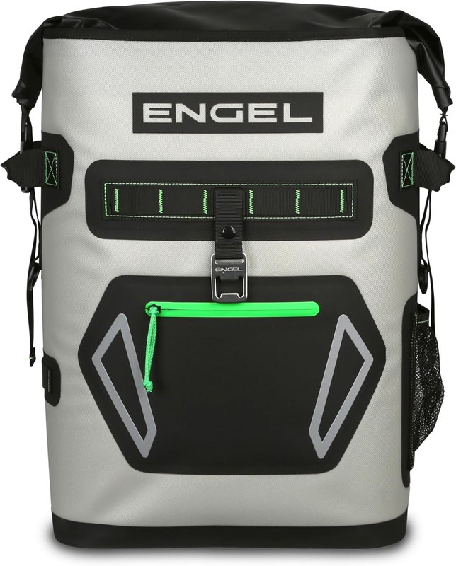 Engel BP25 25 Quart Roll-Top High Performance Backpack Cooler | High performance Insulation, Waterproof Roll-top Closure, Padded Straps, Use for Hiking, Camping, Beach & Outdoor Activities
