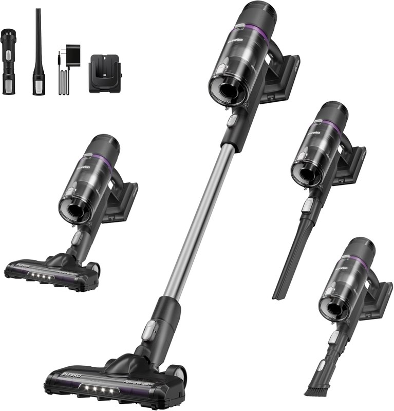 Eureka ReactiClean 200W Lightweight Cordless Stick Vacuum, NEC410BK