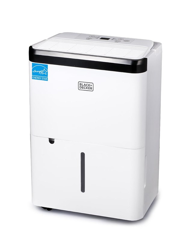 BLACK+DECKER 1000 Sq. Ft. Dehumidifier, Up To 9 Pints Per Day, BDT08TW | Dehumidifier for Home, Bedroom and Basement, Up To 9 Pints Per Day, 3.3-Pint Bucket, LED Display, Auto Defrost & Restart