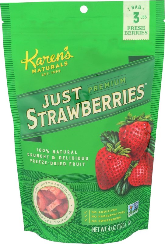 Karen's Naturals Freeze Dried Strawberries, 4 oz