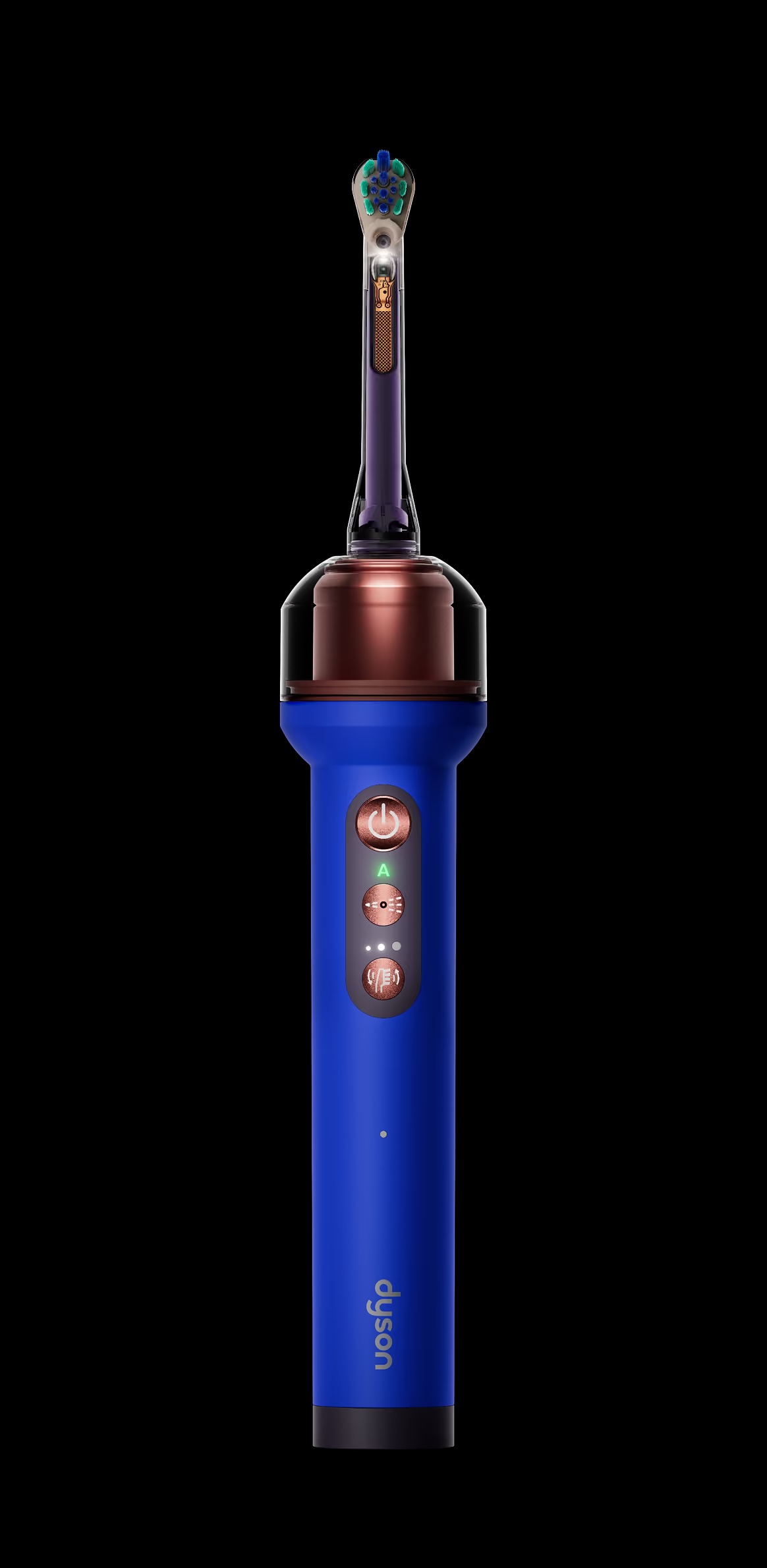 Dyson CameraJet electric toothbrush with flosser in Ceramic blue