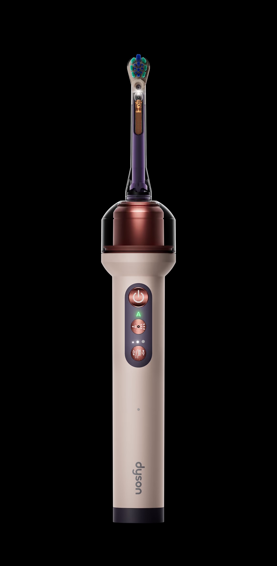 Dyson CameraJet electric toothbrush with flosser in Ceramic pink