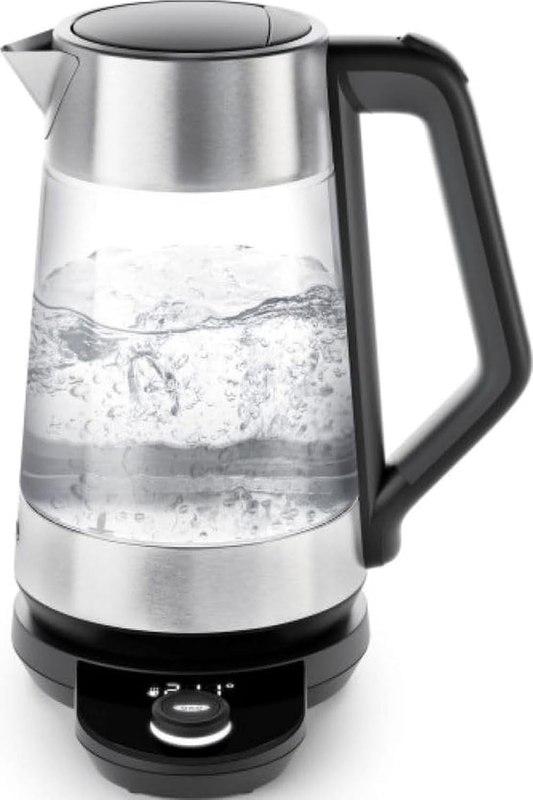 OXO Brew Adjustable Temperature Kettle, Electric Kettle, Glass and Stainless Steel, Holds Temperature for 30 Minutes