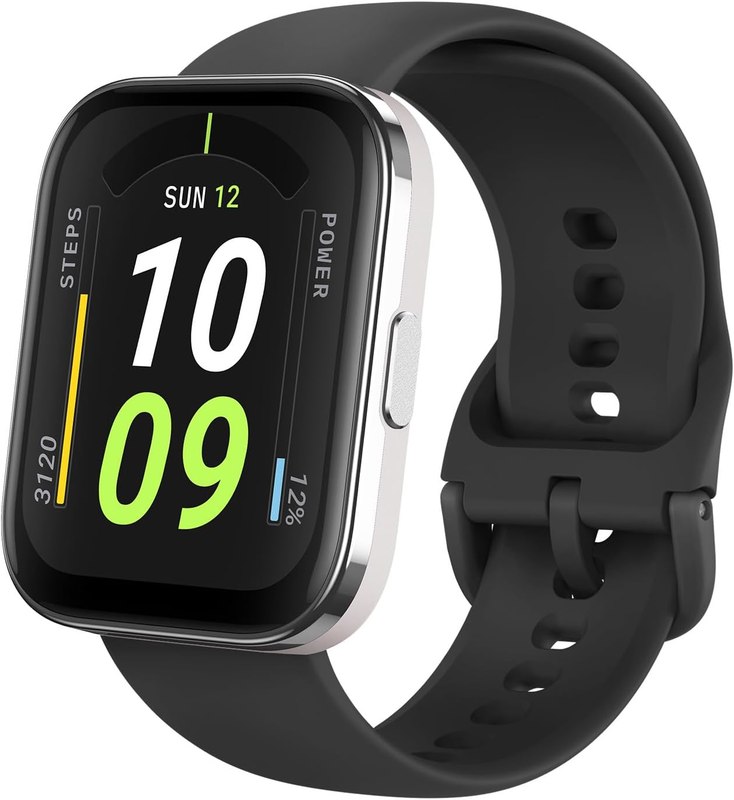 Amazfit Bip 5 Core Smart Watch for Men Women 46mm, 11-Day Battery, Fitness Activity Tracker with 120+ Sports Modes, Heart Rate & Sleep Monitor, for Android Phone & iPhone, Water Resistant, Black