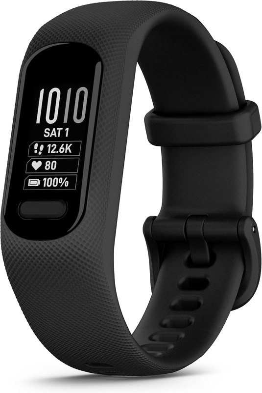 Garmin vívosmart® 5, Health & Fitness Tracker, S-M, Black | Monitor Your Health, Track Your Steps and Sleep, Smart Notifications, Up to 7 Days Battery Life