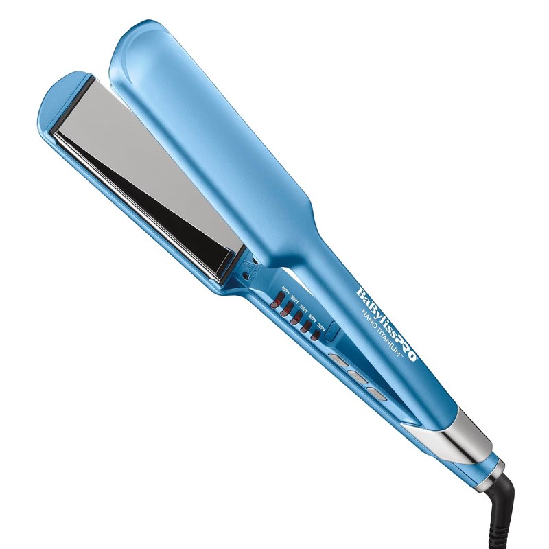 BabylissPRO Nano Titanium Ultra-Sleek Hair Straightener, Flat Iron for All Hair Types