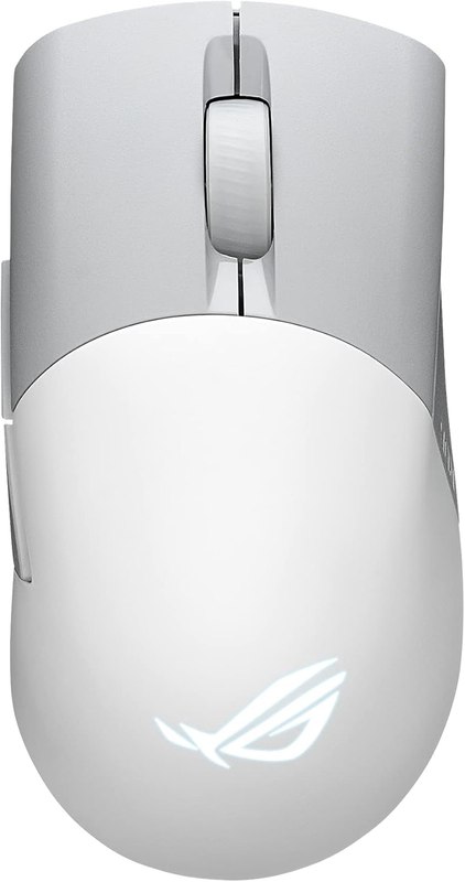 ASUS ROG Keris Wireless Aimpoint Gaming Mouse – Right-Handed Ergonomic, 75g, Tri-Mode Connectivity, 42K DPI, up to 119Hr Battery, PC/Mac Support - White