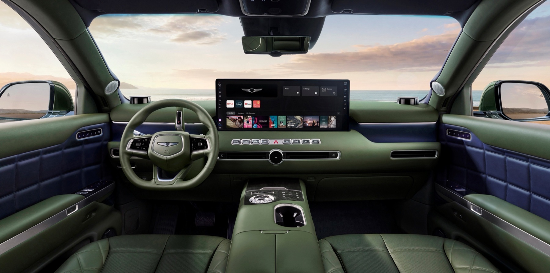 Genesis GV90 interior, official Genesis press photo