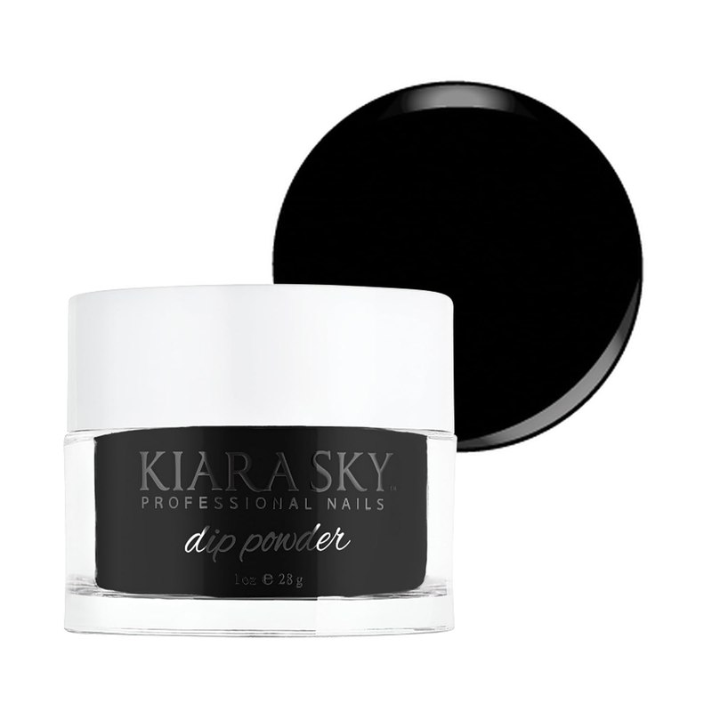 Kiara Sky Dip Powder, Black To Black, 1 Ounce