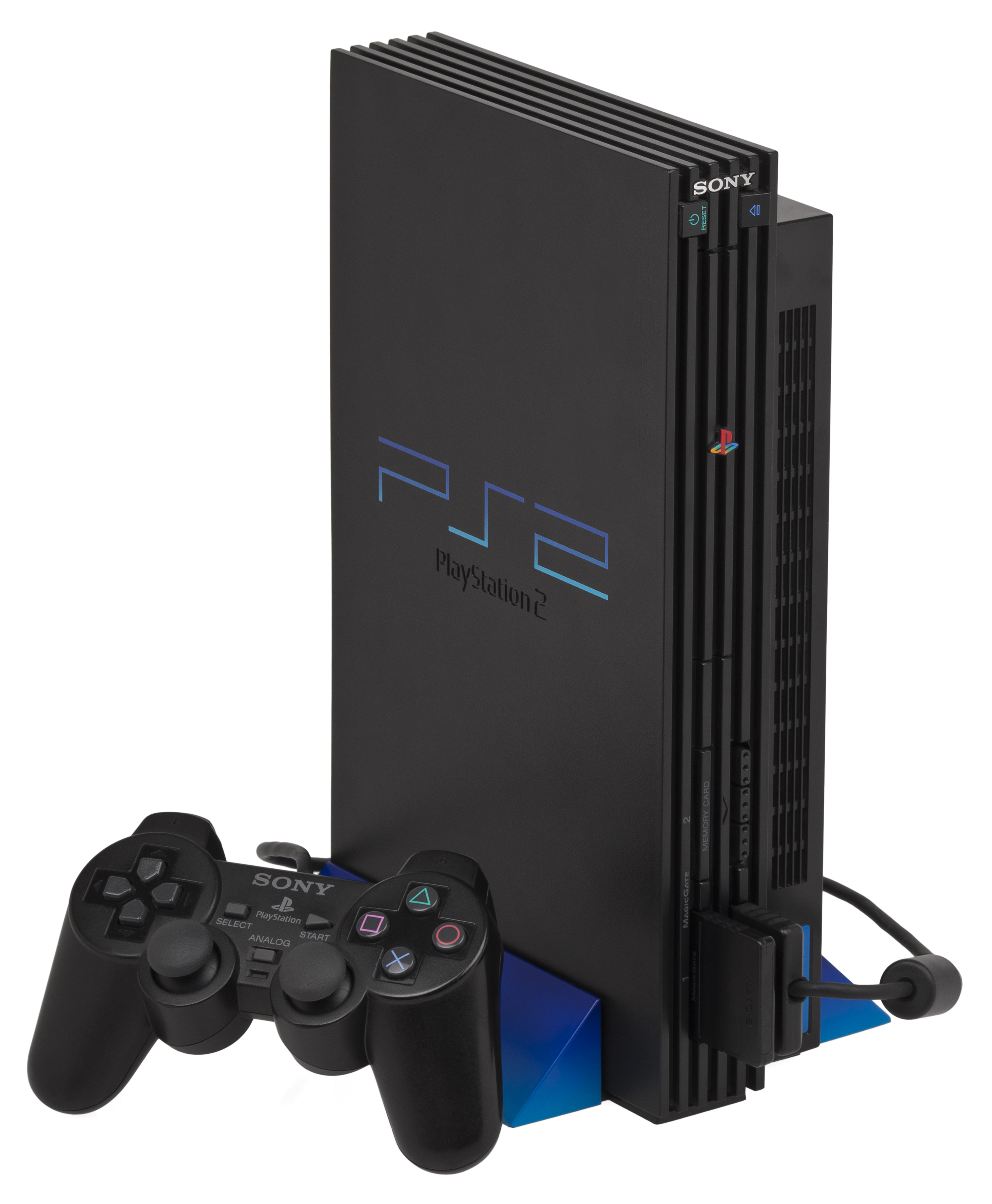 Sony PlayStation 2 console with DualShock controller