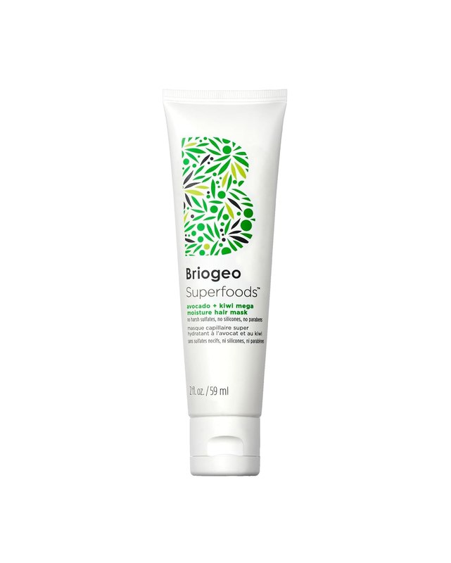 Briogeo Superfoods Avocado + Kiwi Mega Moisture Hair Mask | Protein-Free Deep Conditioning Treatment for Dry Hair| Silicone-Free | Vegan & Cruelty-Free