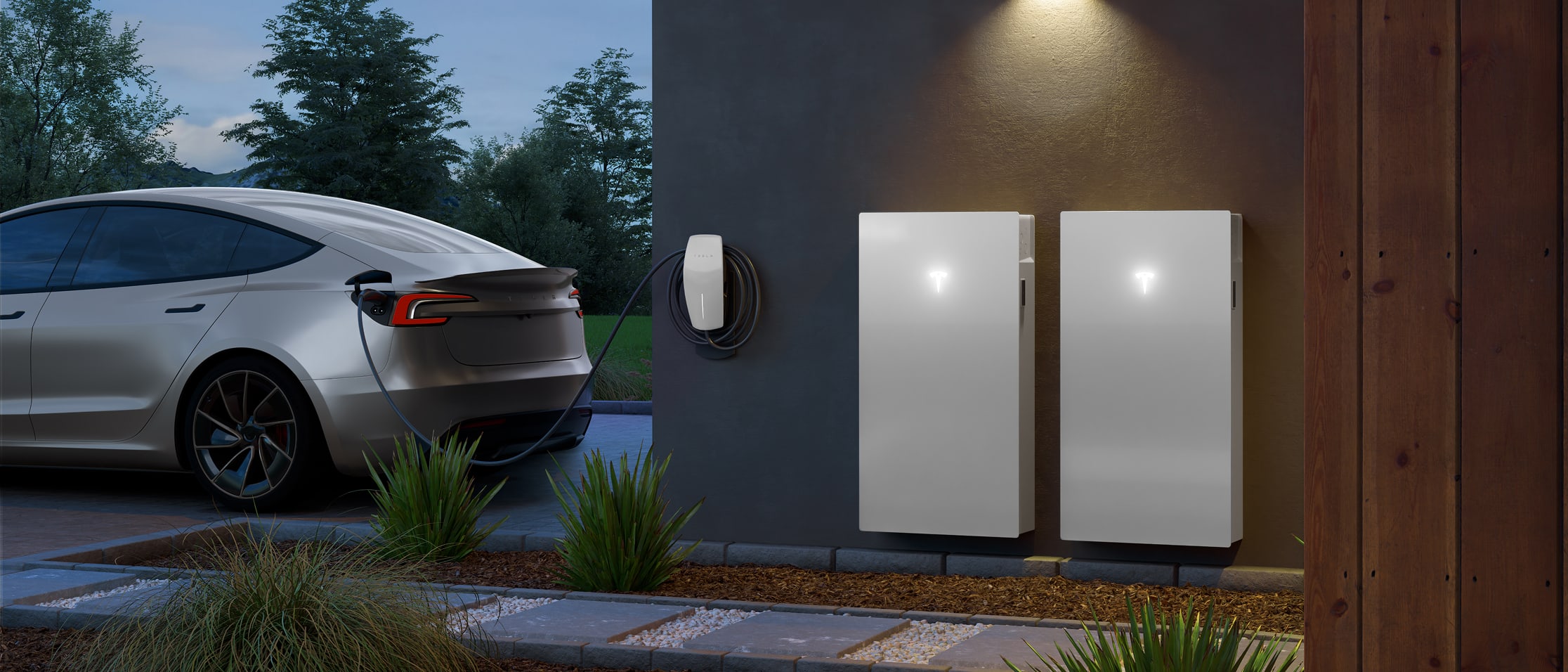 Tesla Powerwall charging from solar.