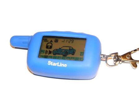 A two-way car alarm remote control, real photograph.