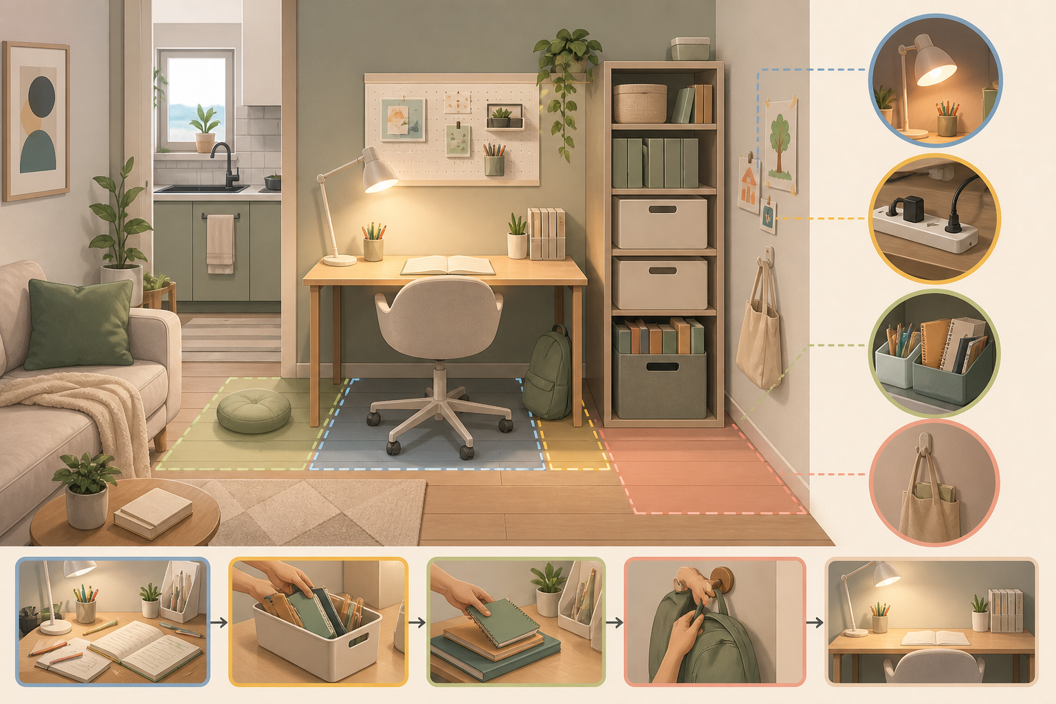 How to Build a Calm Homework Station in a Small Apartment