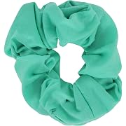 Mint Satin Scrunchies