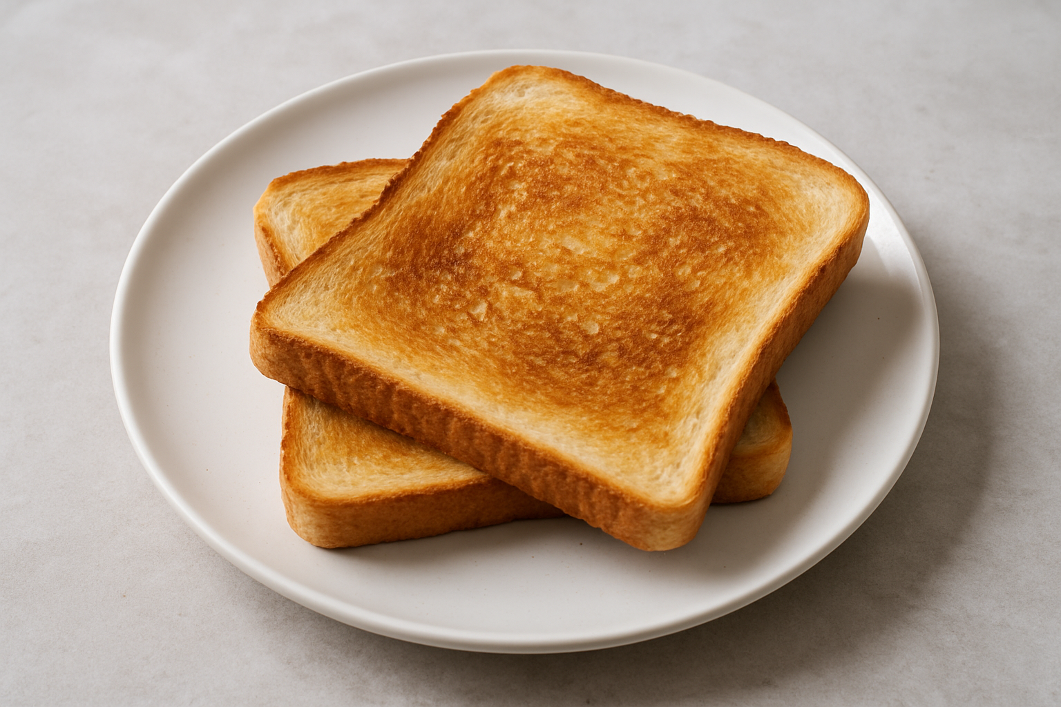 toasted bread slices on plate
