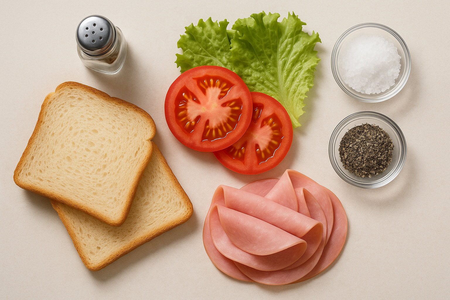 seasoning sandwich ingredients salt pepper