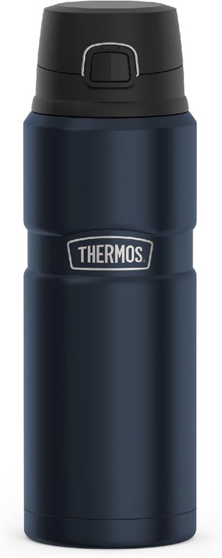 THERMOS Stainless King Vacuum-Insulated Drink Bottle, 24 Ounce, Midnight Blue