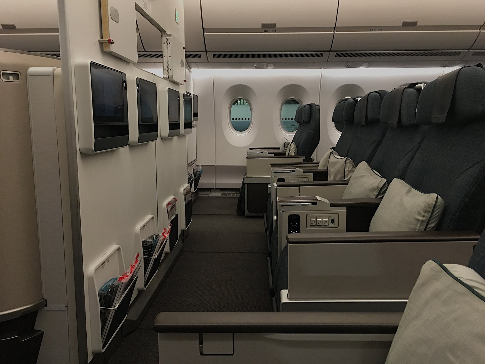 Cathay Pacific A350-900 premium economy cabin
